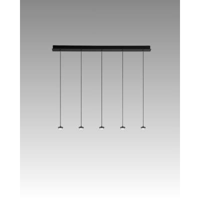 SOSPENSIONE 5 LUCE COL.NERO